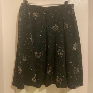 Jessy B ModCloth Pleated Elastic Waist Constellation Skirt